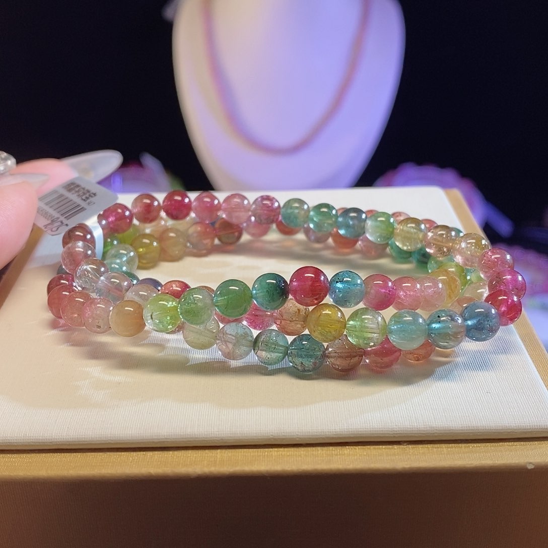 碧玺手链未镶嵌西瓜