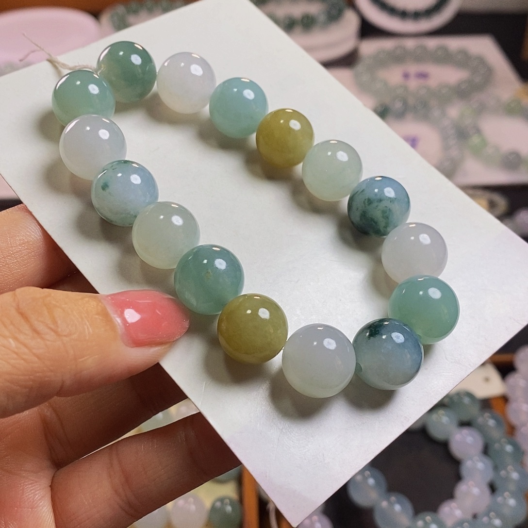 定制翡翠未镶嵌卡12十