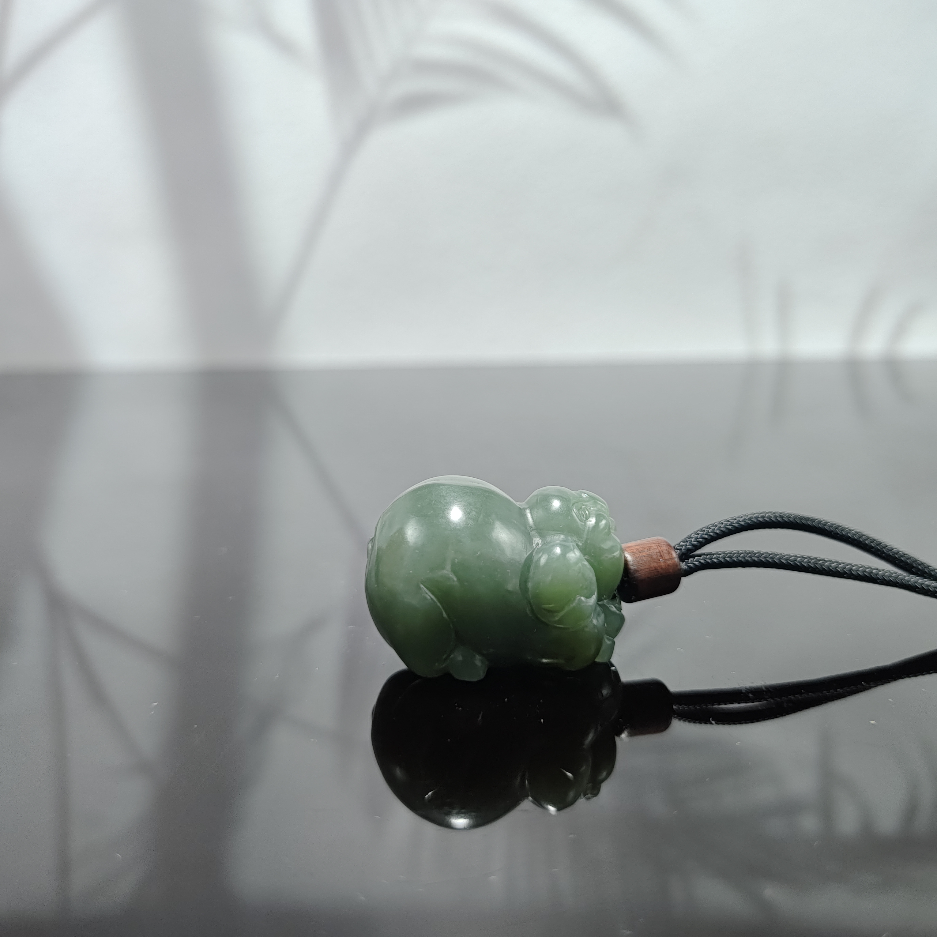 E和田玉福猪吊坠0364