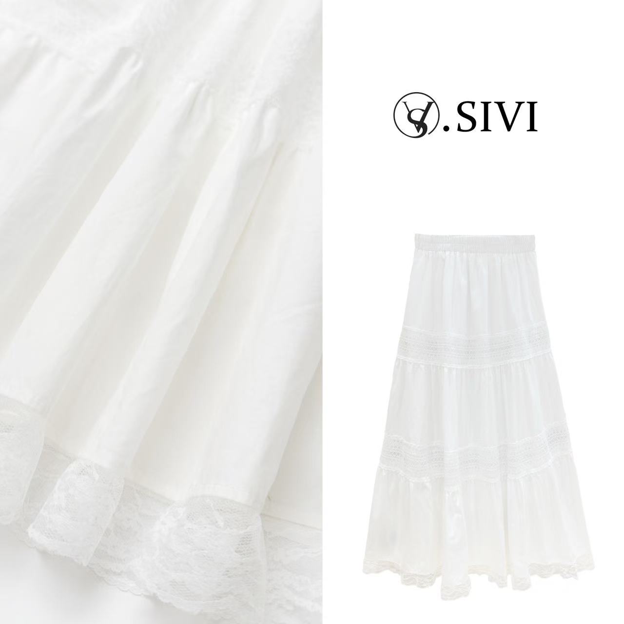 熙薇【蜂飞蝶舞】2025春季新款时尚休闲气质半身裙H1277