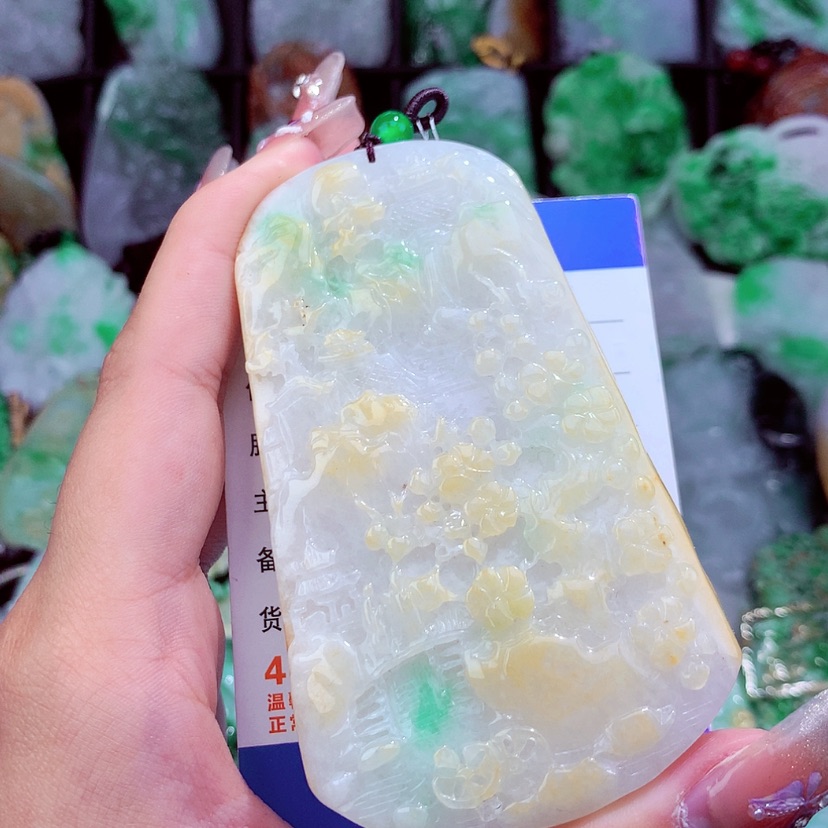 【闪购商品】翡翠颈饰未镶嵌挂件