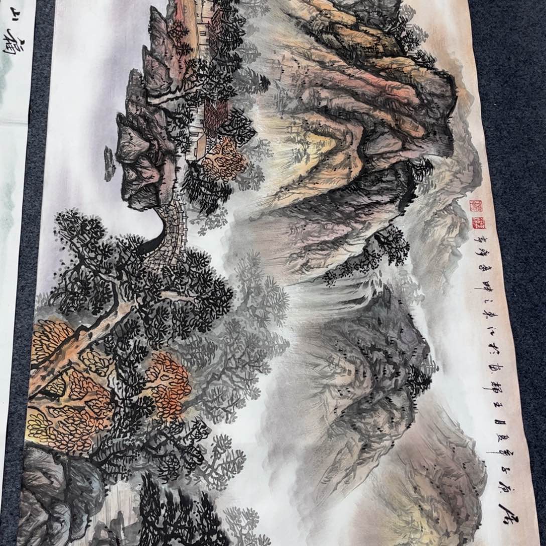 国画国画作品老师手绘