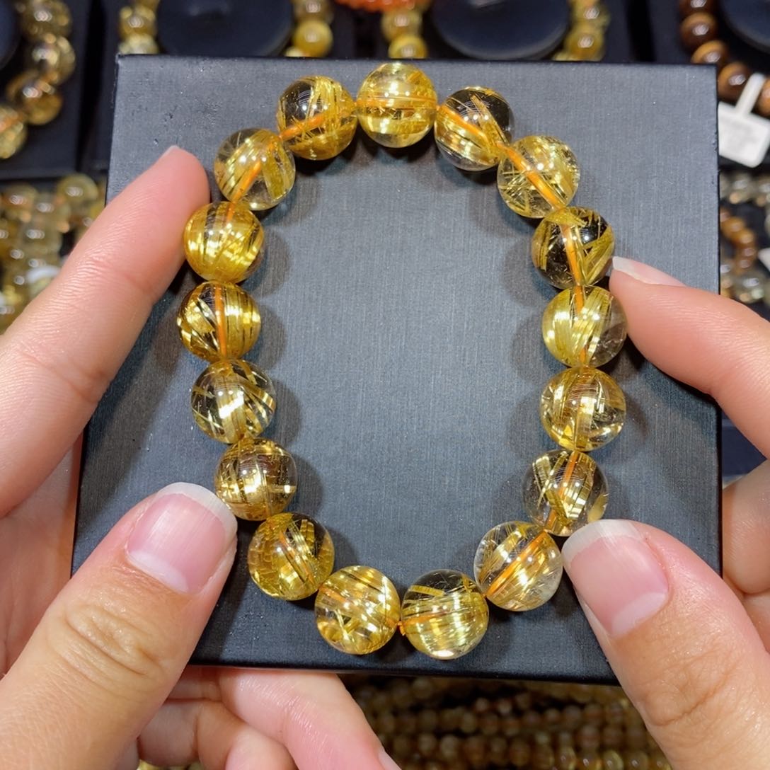 水晶手链未镶嵌我****玩手链12+mm 瑾