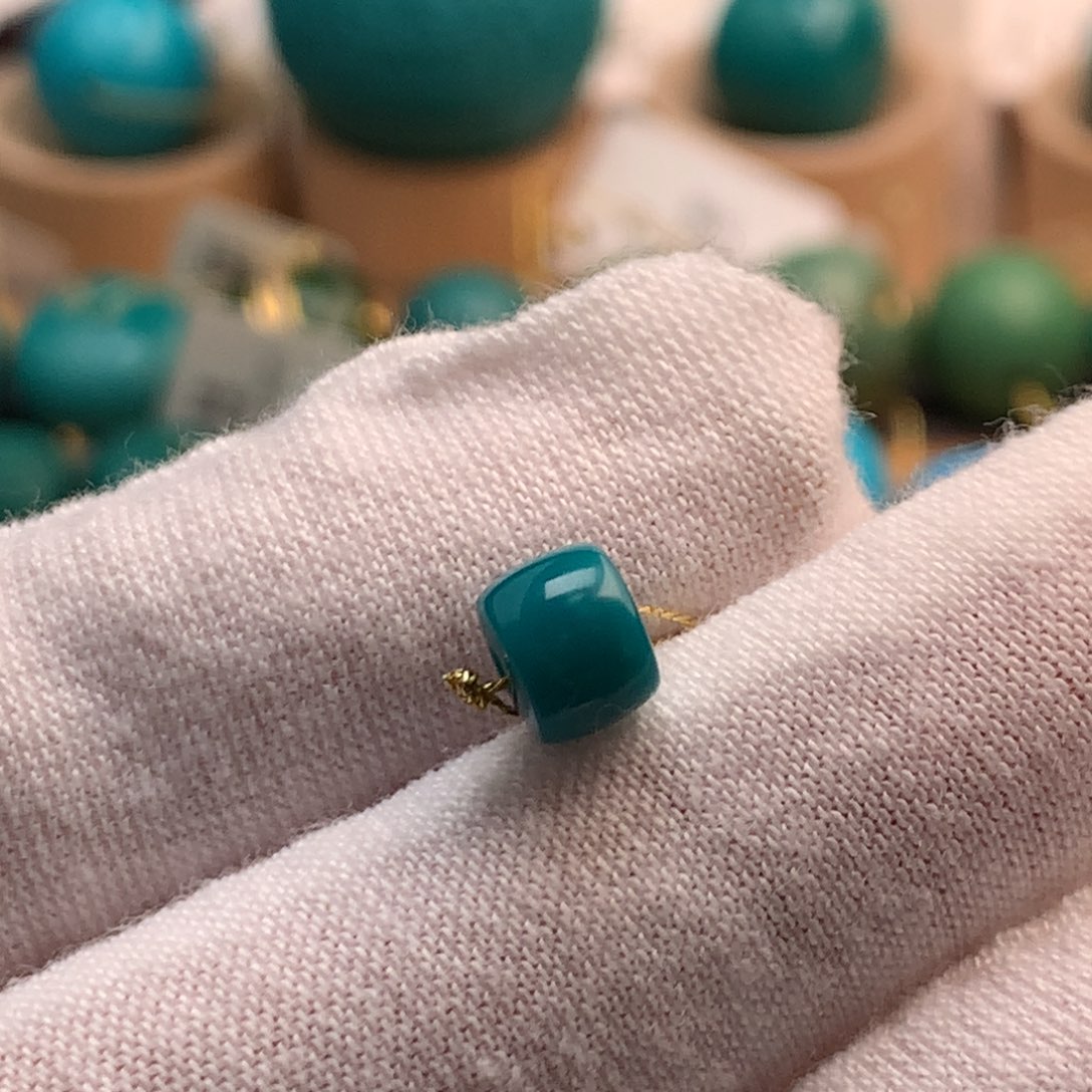 绿松石未镶嵌绿松石6.5mm