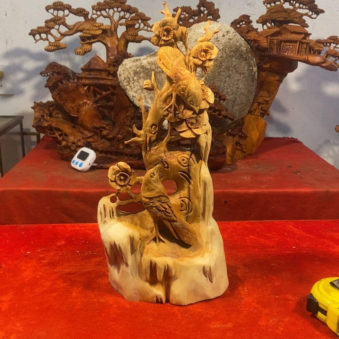 柏木（崖柏）崖柏摆件（梅花