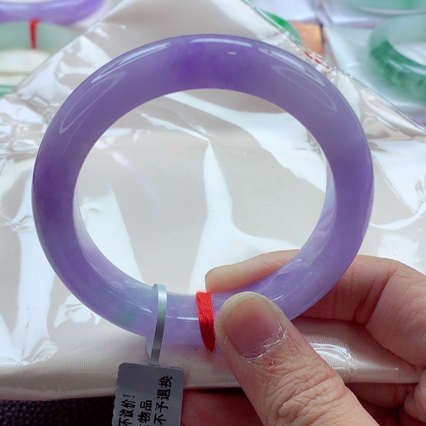 【闪购商品】翡翠手镯未镶嵌54妖紫毕业紫种老肉细A