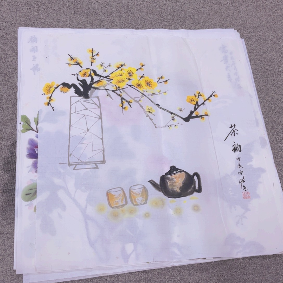 国画国画作品多次