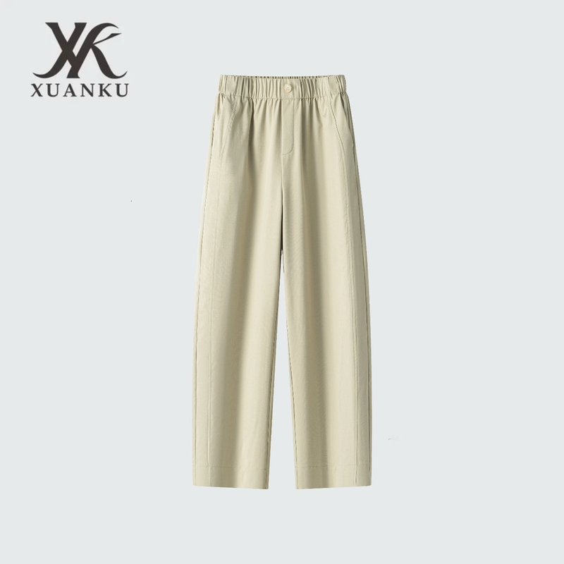 【超薄中空纱】25年夏季不皱不鼓包透气舒适休闲九分弯刀裤2655