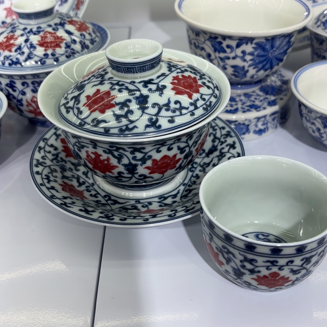 薏***米景德镇陶瓷两件套