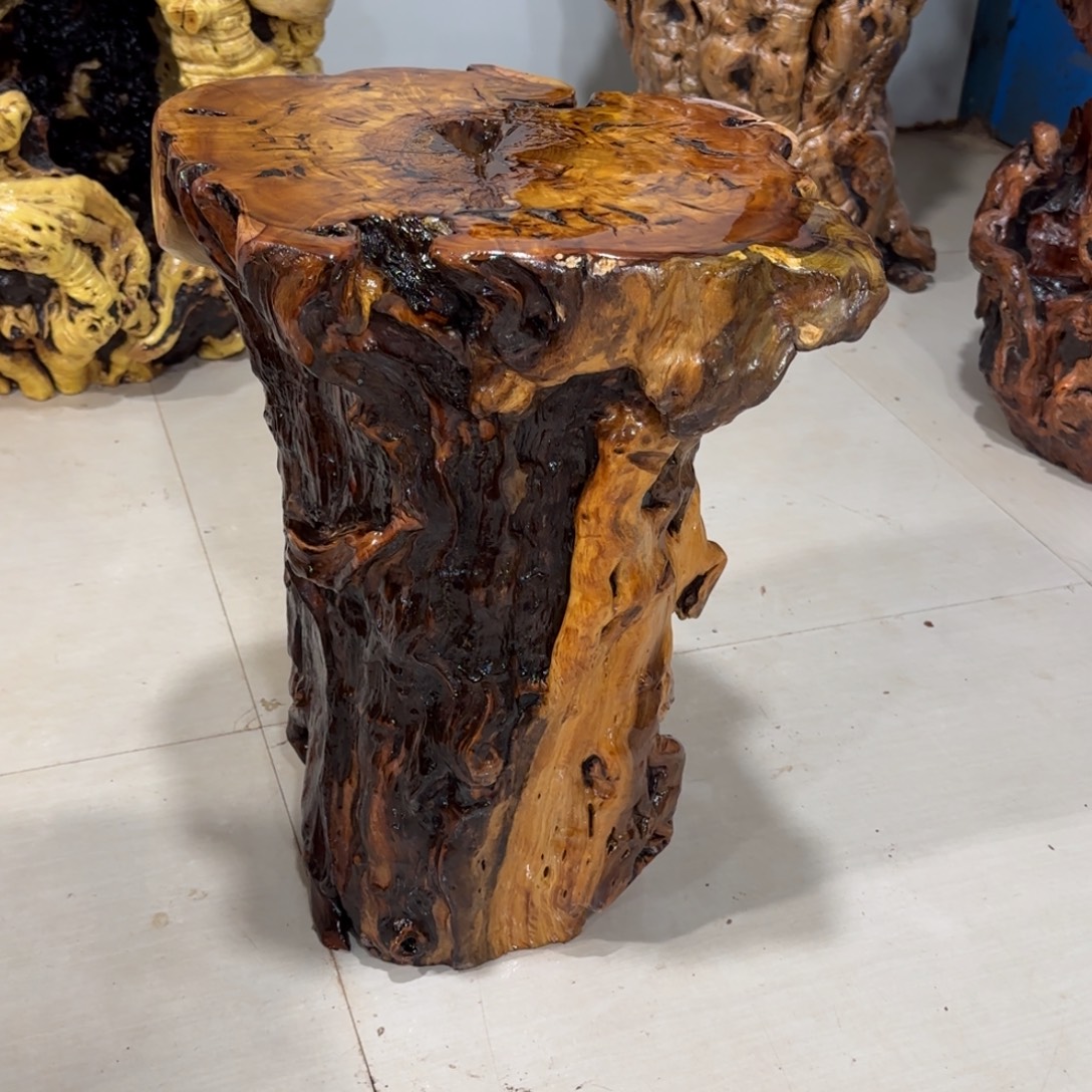 十***有龙纹鸡心枣木手工艺品 