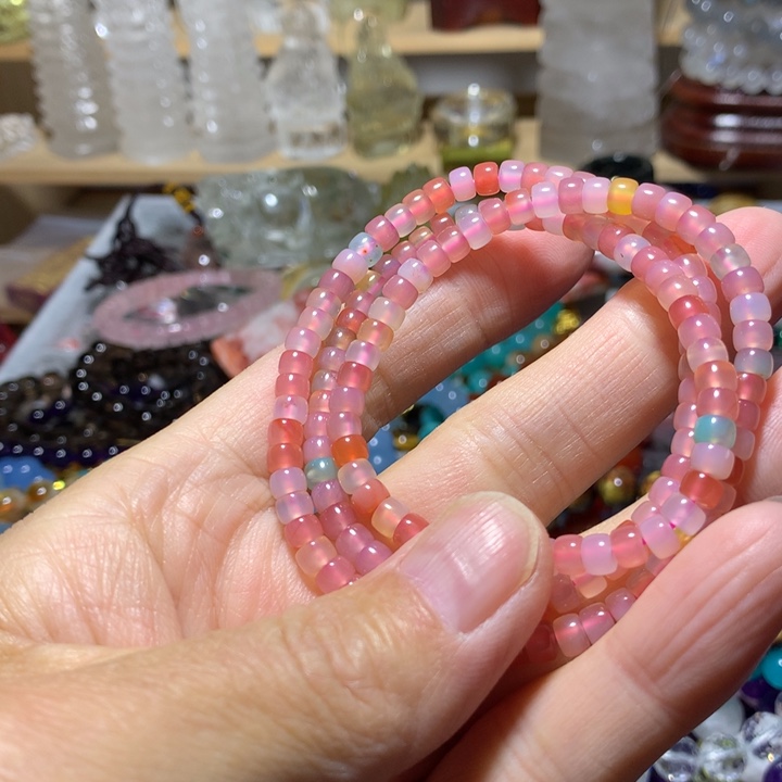 石英石非金属5mm三圈手链