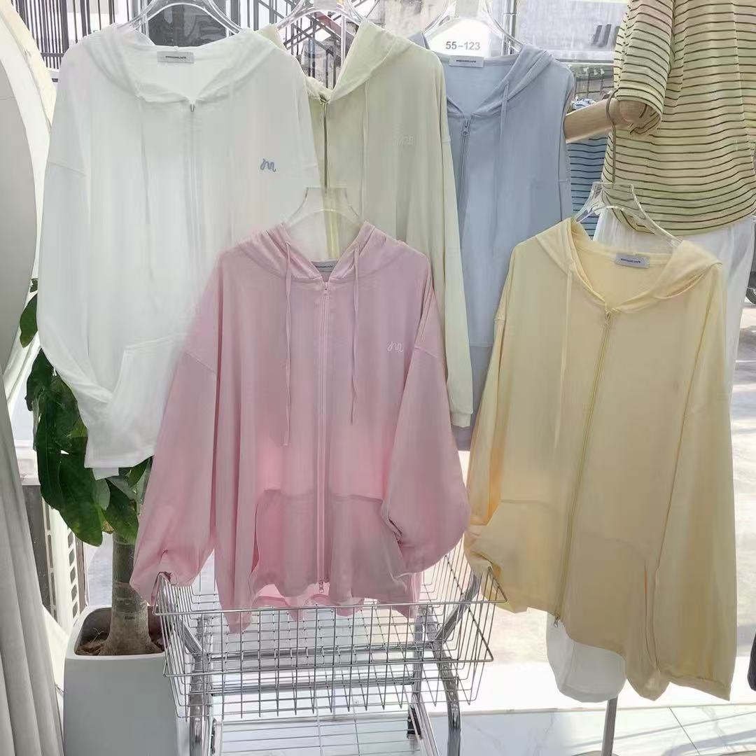 夏季休闲宽松韩版透气简约上衣抽绳纯色时尚舒适外套