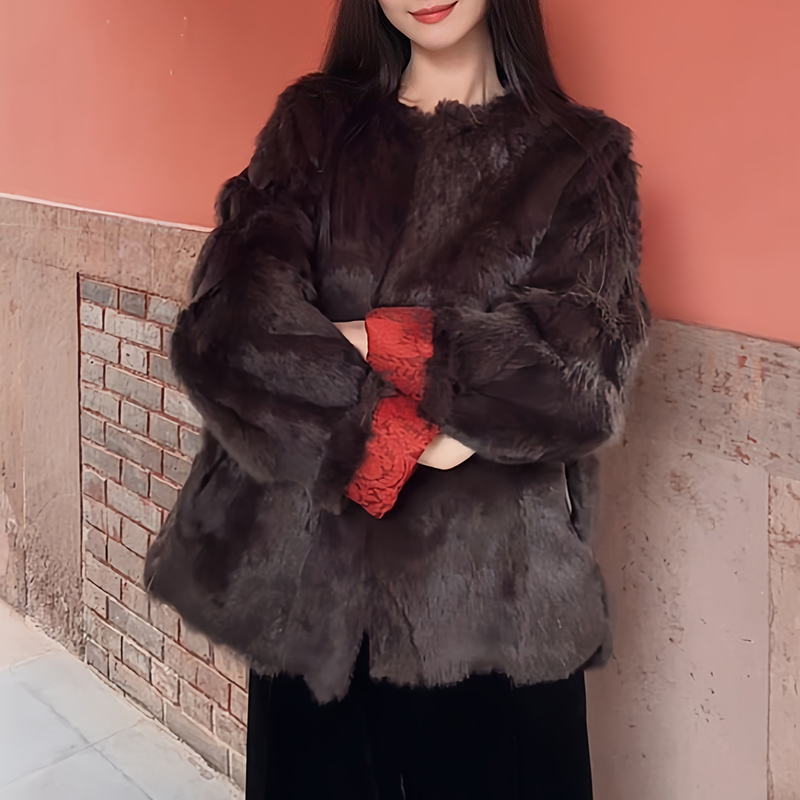 复古优雅风两面百搭外套2026冬季新款保暖又自带精致复古感棉服女