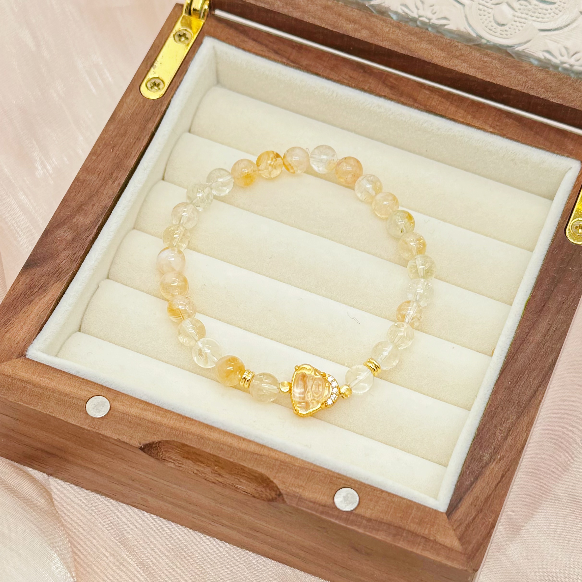 7811【落日】天然黄塔晶  佛公设计款 多样性发