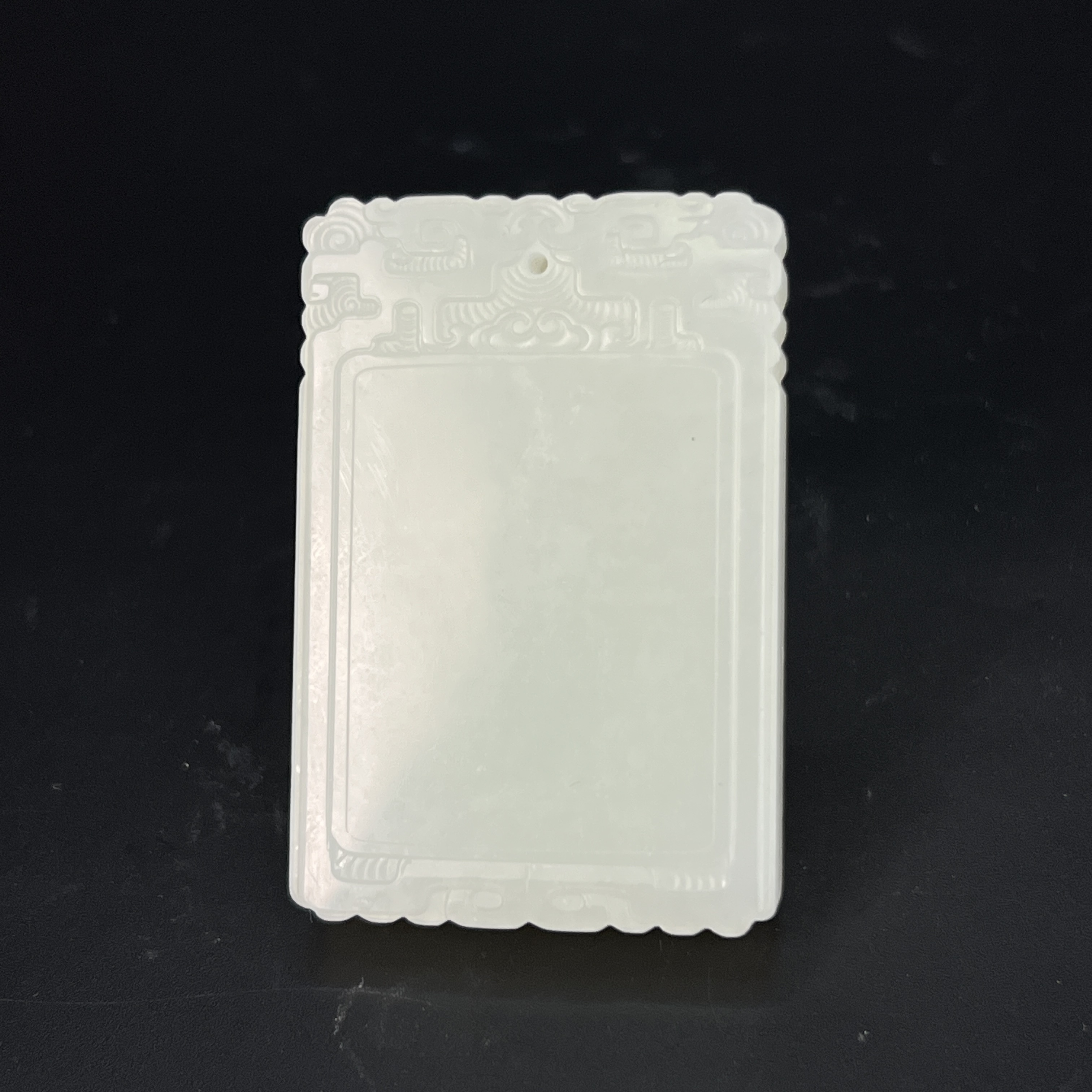 "民国和田玉平安无事牌/ DL002872/ 古玩/收藏/德州文物"