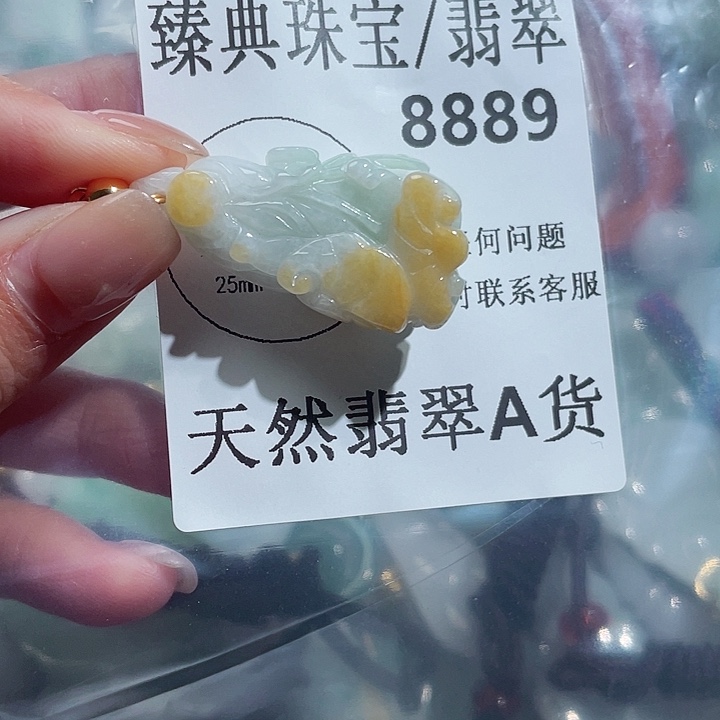 翡翠颈饰未镶嵌8889。
