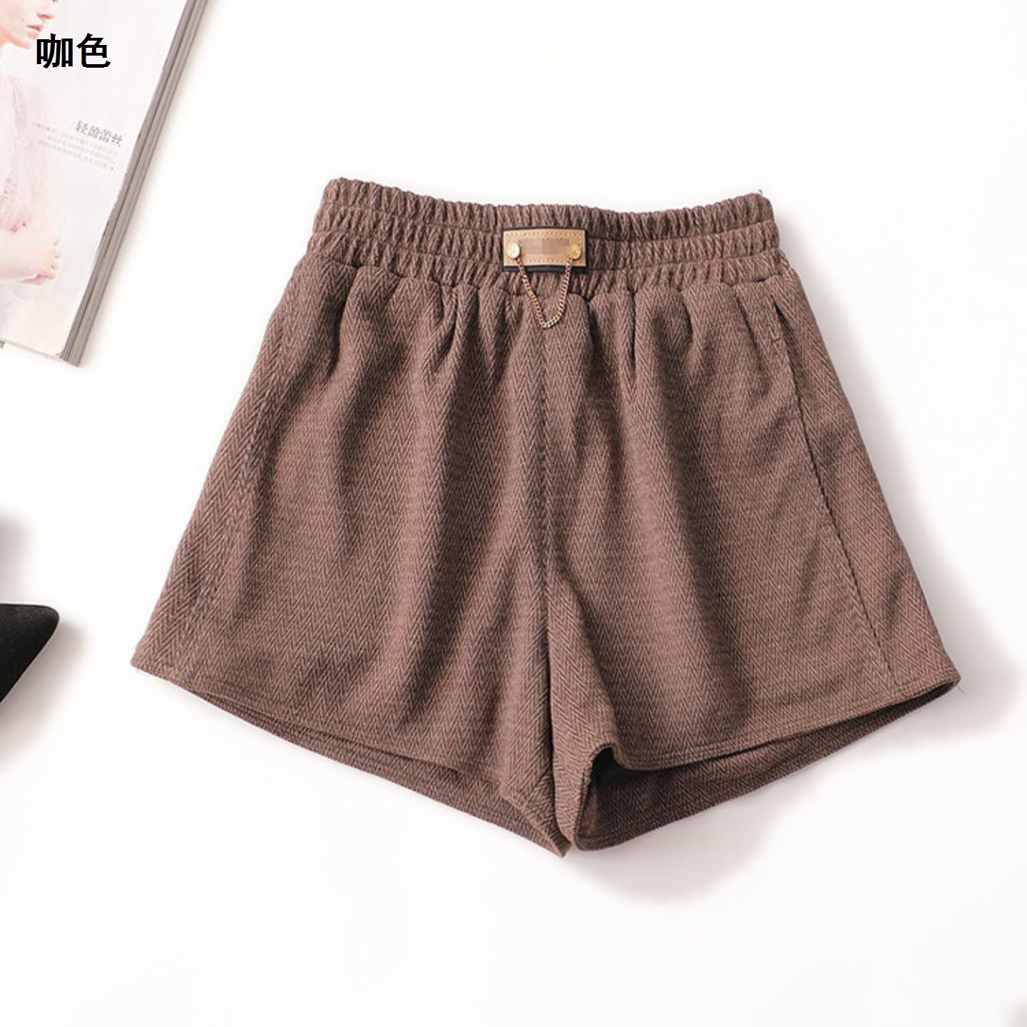 410256冬短款休闲裤外穿宽松