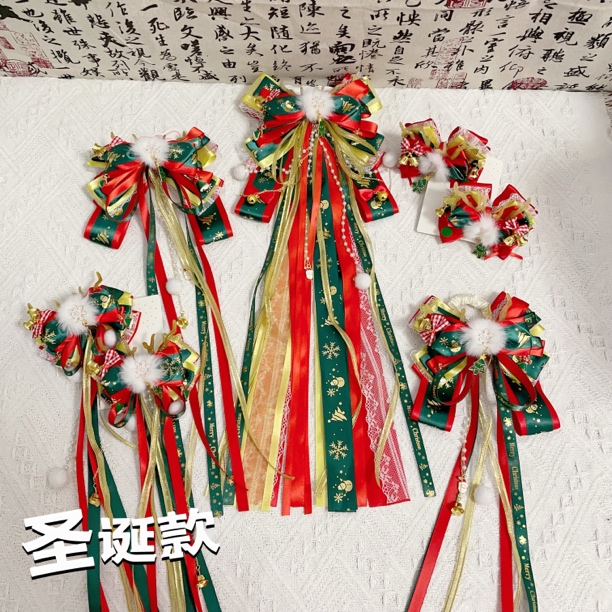 《圣诞》新款洛丽塔公主发饰古风配饰长飘发饰