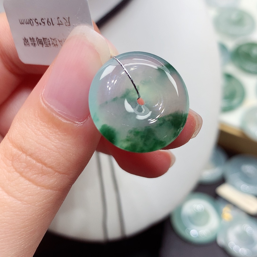 颈饰未镶嵌翡翠编号134，19.5/5