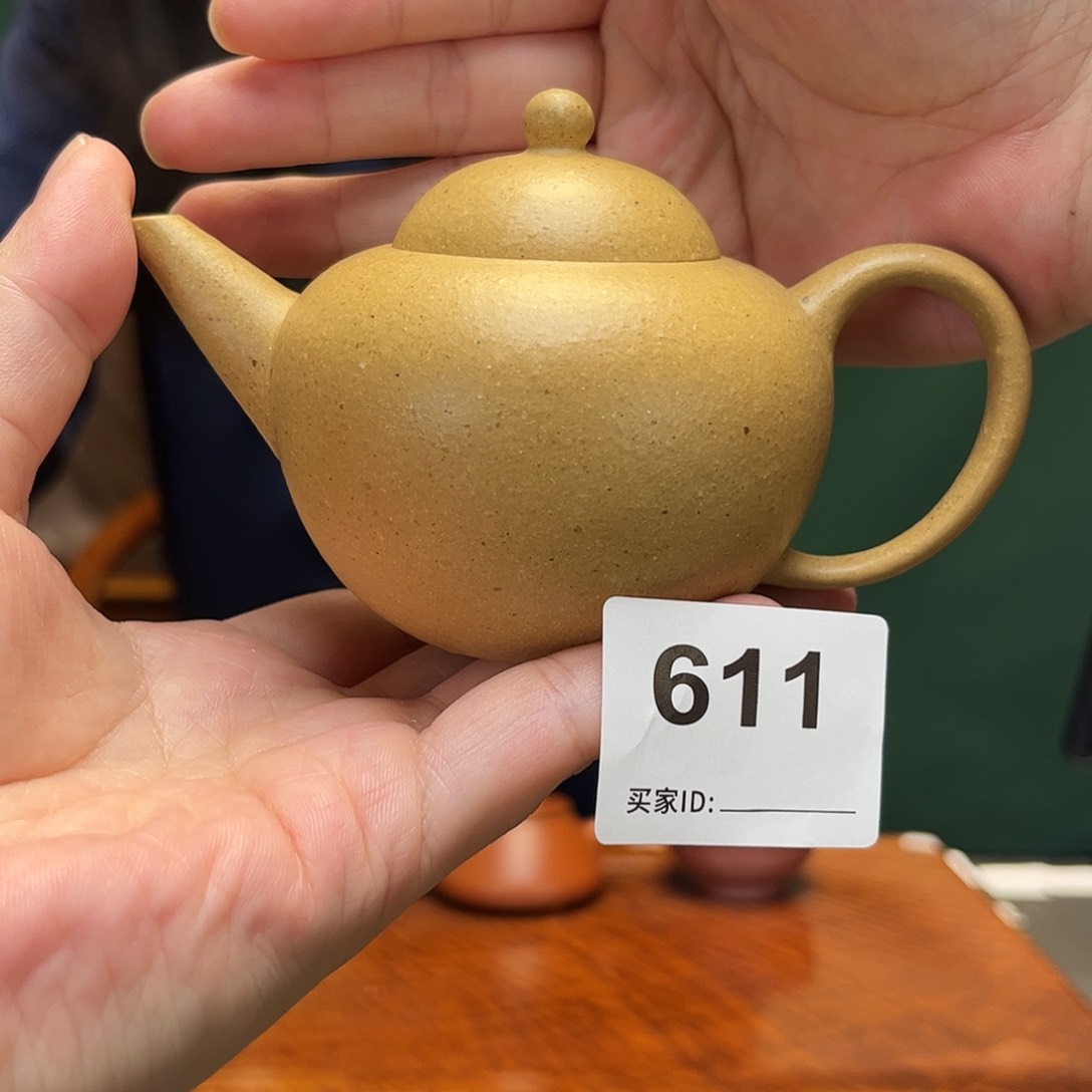 紫砂茶宠梨皮绿水平611