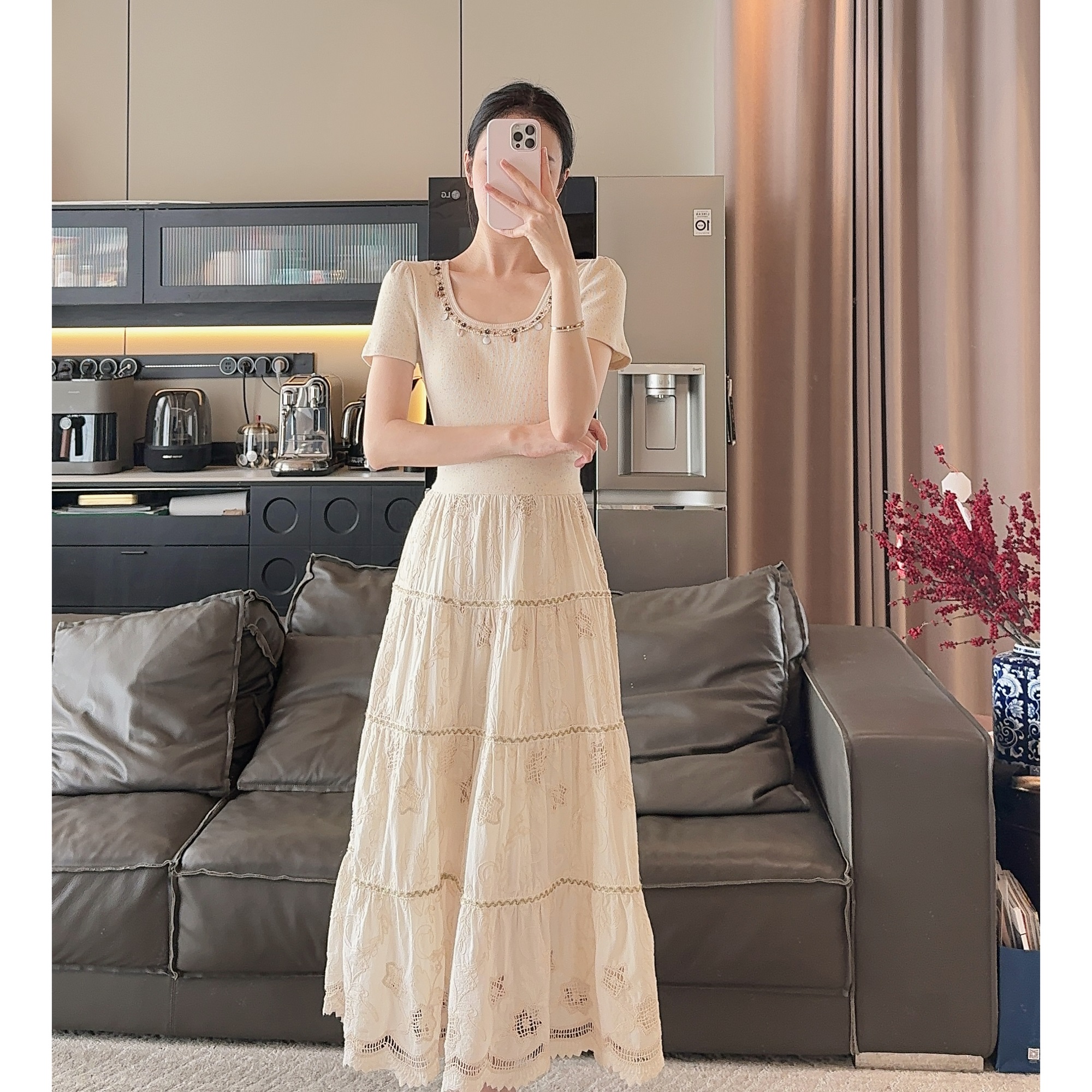 Zwinnie/詹维尼【必入白 方领版-独家系列】连衣裙 GYS202549