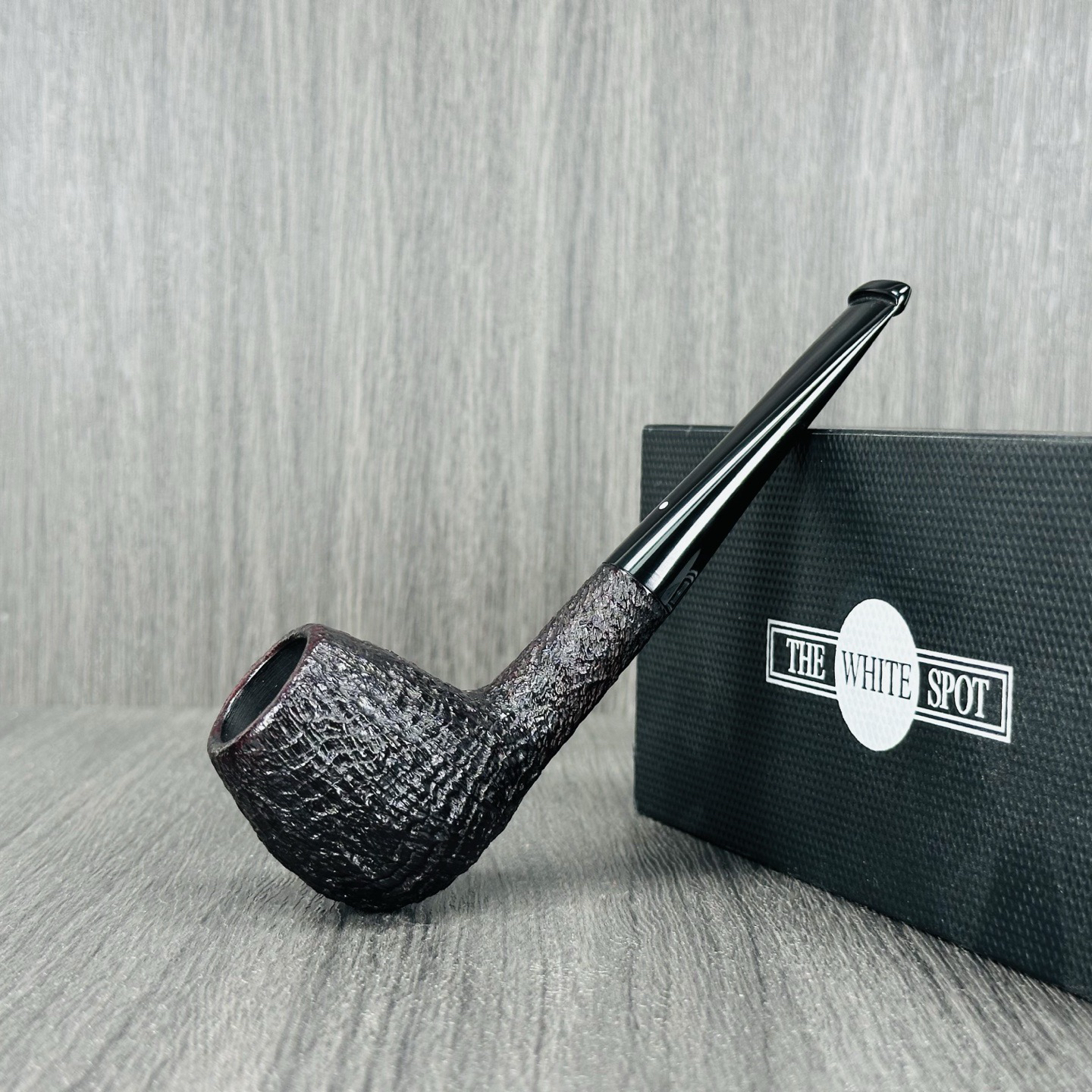 英国The White Spot 小白点 石楠木烟斗SHELL系列5101水波纹直斗