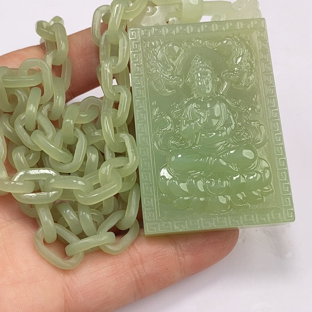 和田玉未镶嵌颈饰