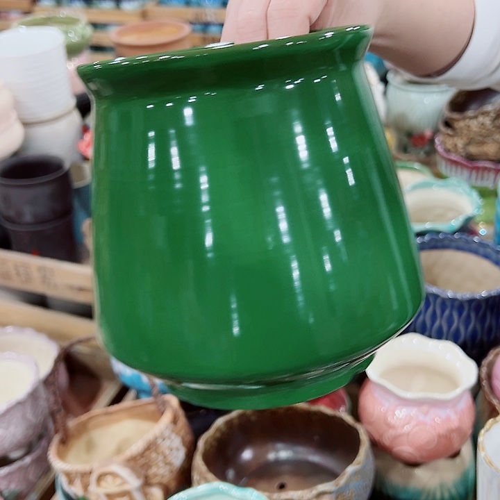 有孔，凑单福利满10元发货陶瓷多肉花盆！