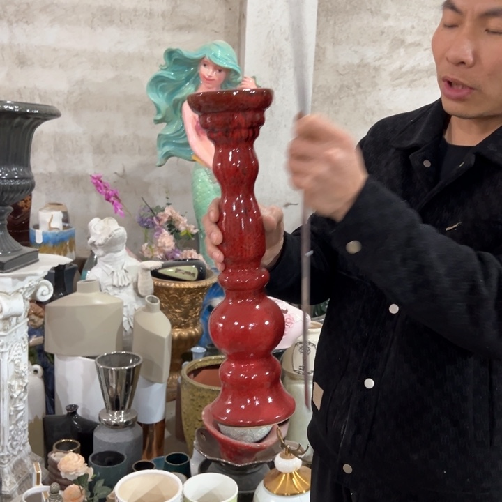 摆件高度42厘米宽度11厘米微瑕捡漏