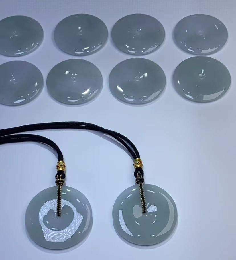 292129/天然缅甸翡翠A货平安扣   多样性一件发