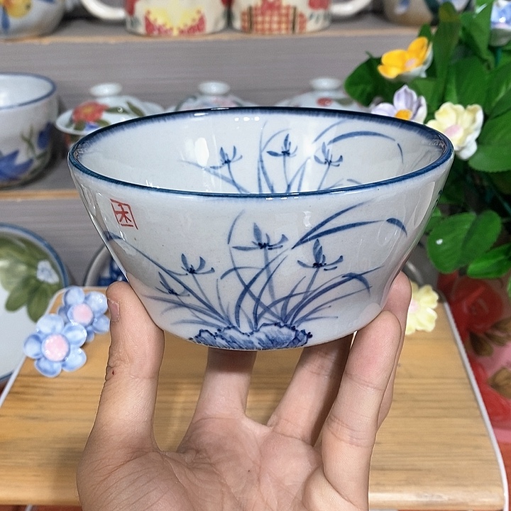 禾泥陶器手工制作陶瓷花摆件10朵
