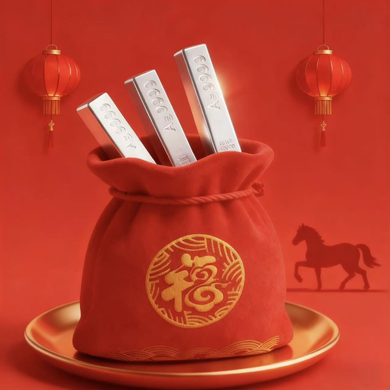 首饰袋 高端时尚20g实心小方条节日婚庆礼品商务摆件