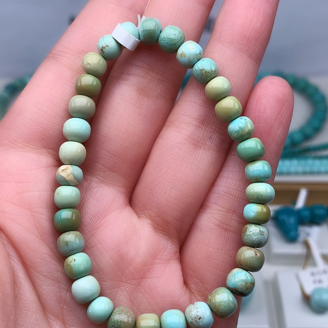 绿松石未镶嵌高瓷高色