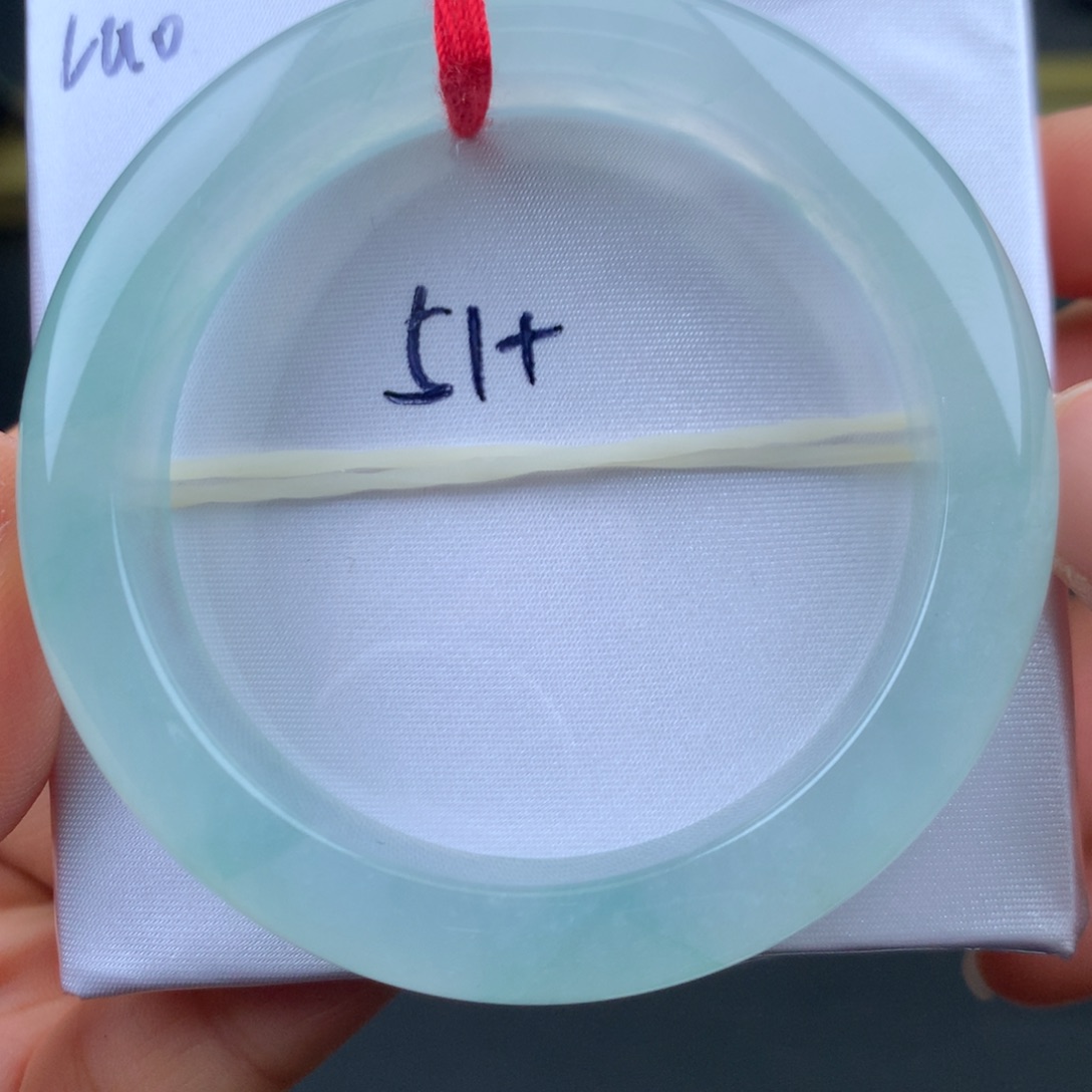 翡翠未镶嵌手镯冰透起光强推全条一致