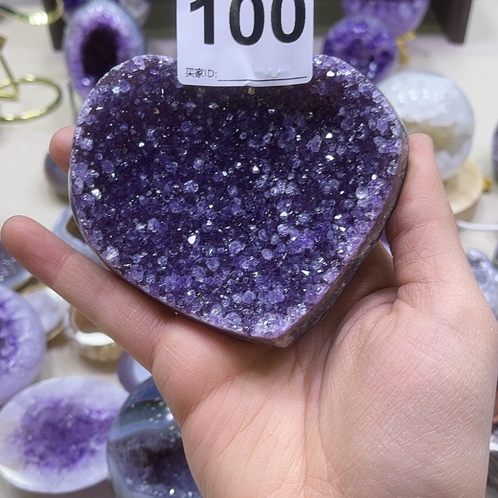 紫晶摆件未镶嵌摆件100