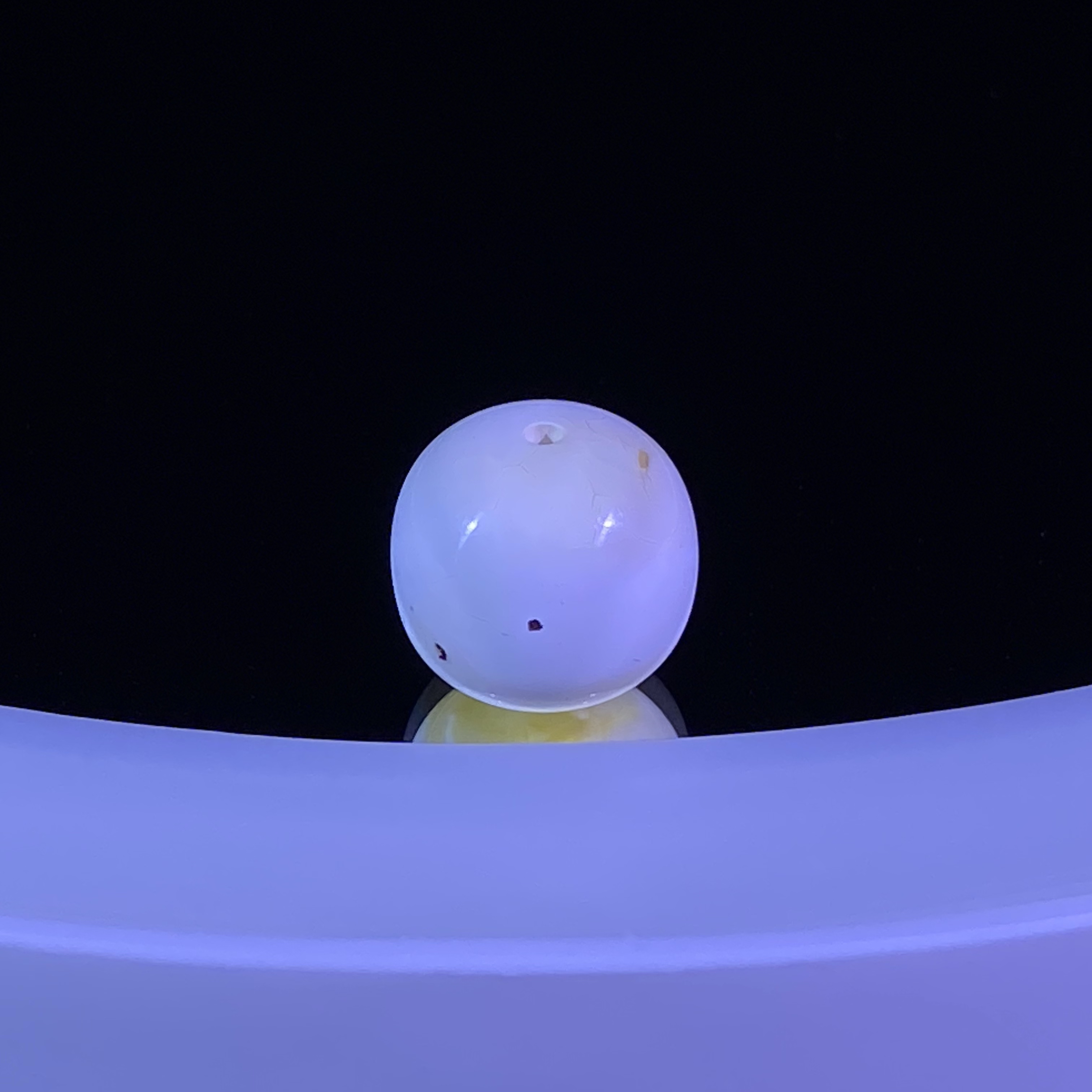 12.3mm漆白奥利奥蜜蜡老型 特色奥利奥