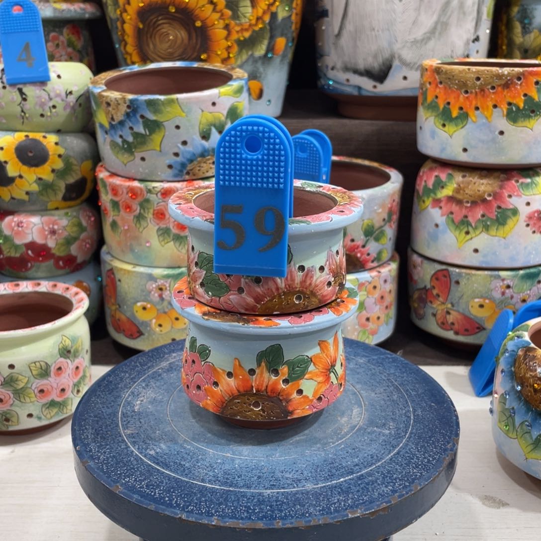 红陶多肉花盆小盆