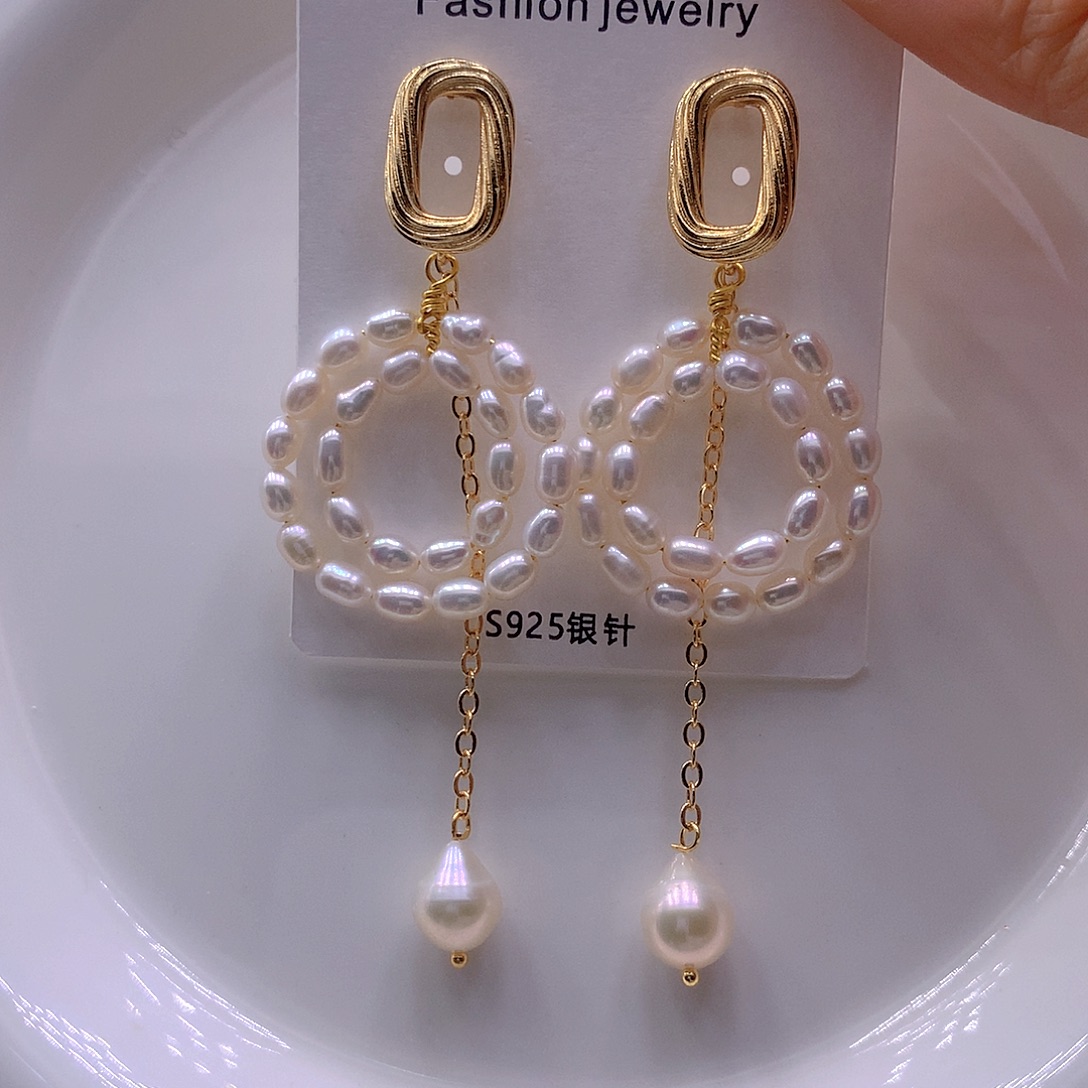 淡水珍珠耳饰未镶嵌