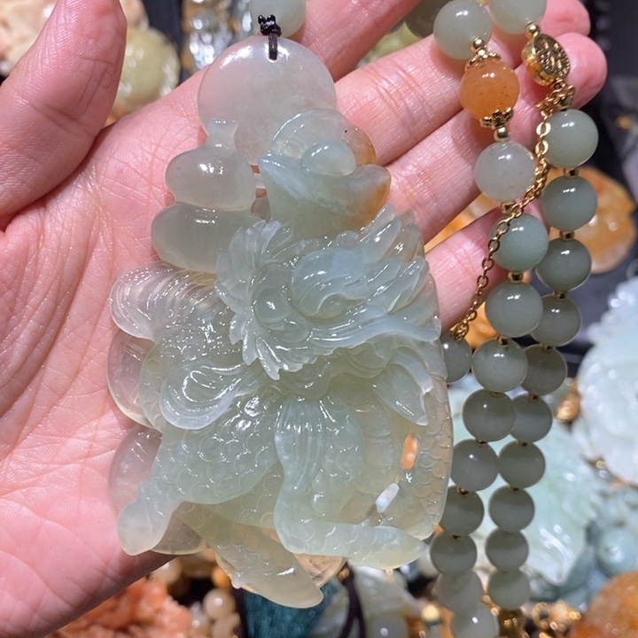 岫玉毛衣链未镶嵌