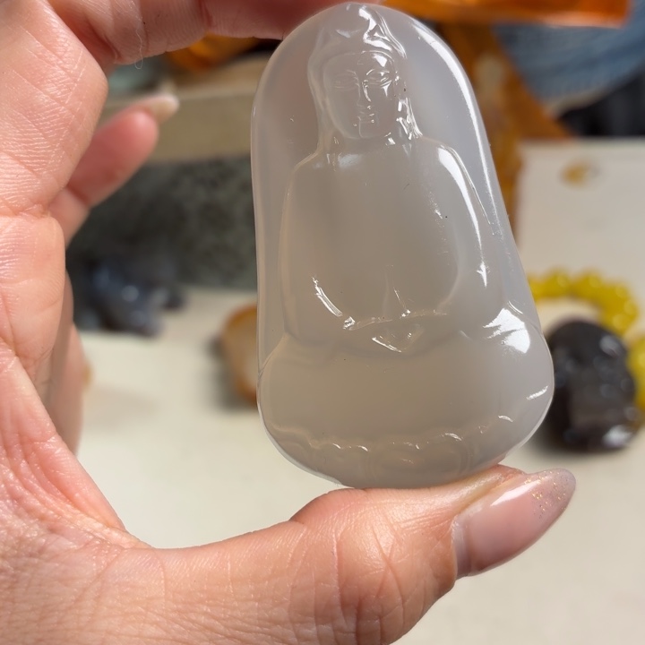 玛瑙/玉髓未镶嵌吊坠(不含链)