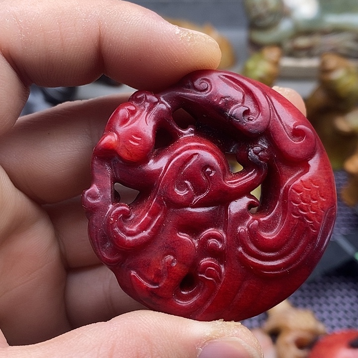 未镶嵌蛇纹石玉颈饰