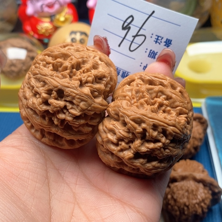 文玩核桃把件咖*96号48.5平谷粗筋