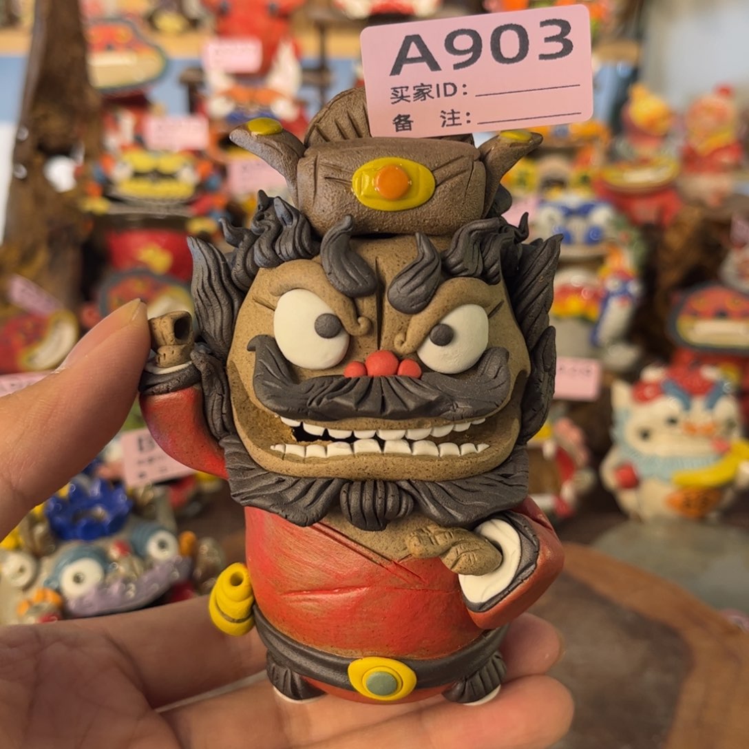 泥塑纯手工茶宠摆件