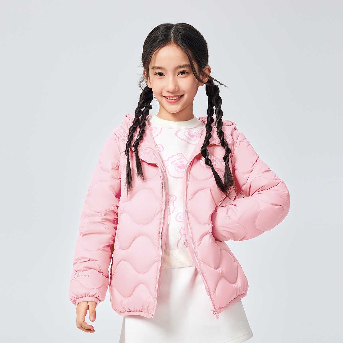 【25新款】波司登2025秋季新款男女短款儿童三宝羽绒服T250135500W