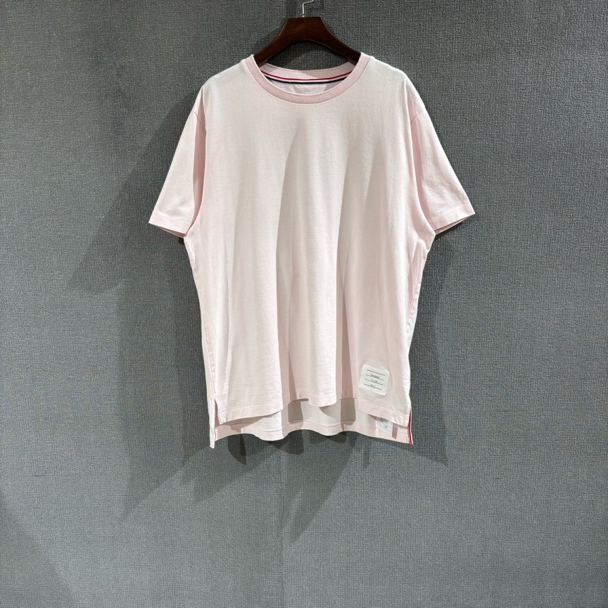 99新 THOMBROWNE 汤姆布朗（pm）粉色短袖T恤 3码/6339