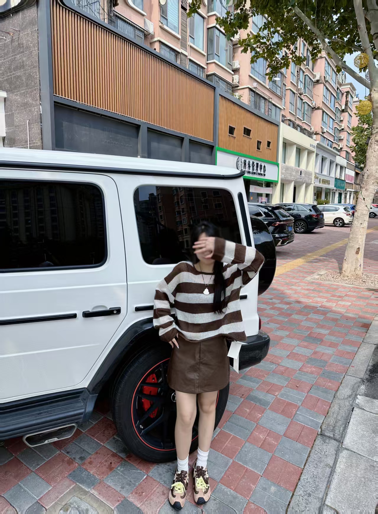 针织秋冬长袖条纹休闲风毛针织衫高腰显瘦宽松