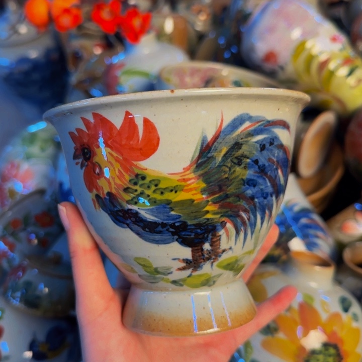 瓷片手工手绘陶瓷细微不一样