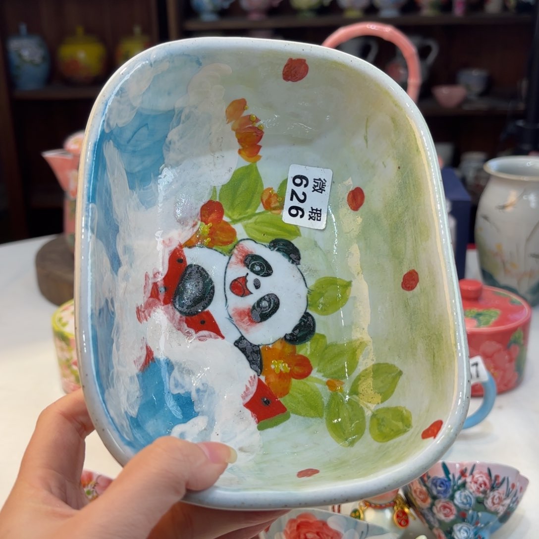 晚****享景德镇手绘高温釉下彩陶瓷茶具