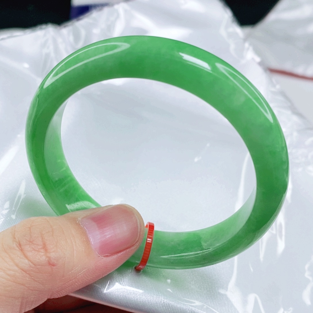 未镶嵌手镯翡翠明*53圈口