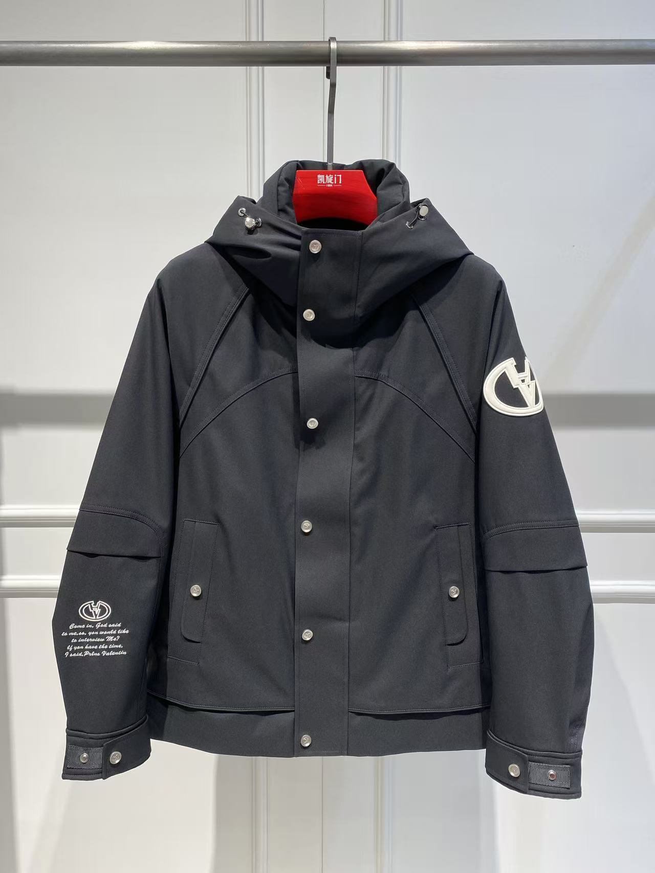 【MAKESAIDI】欧货男装冬季男款百搭长袖连帽冲锋衣保暖羽绒服